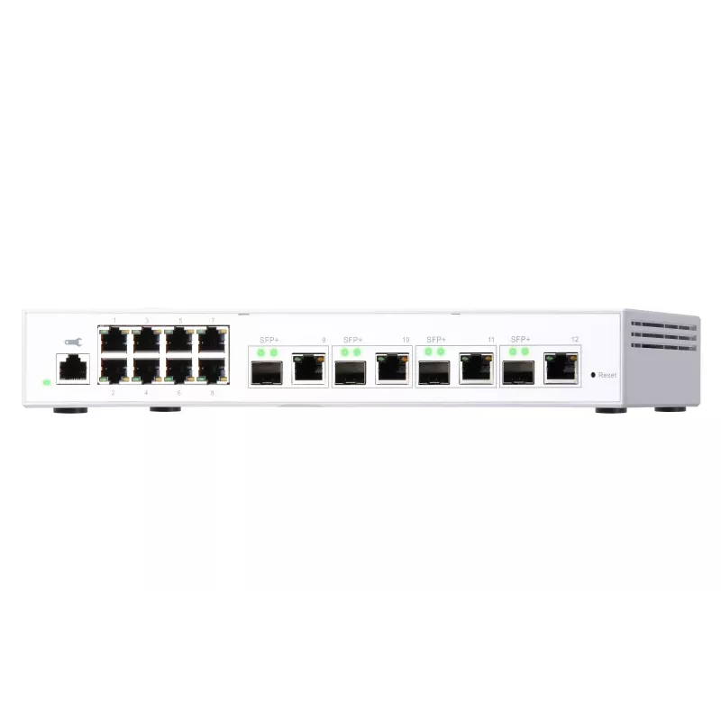 QNAP QSW-M408-4C valdomas tinklo jungiklis L2 Gigabit Ethernet (10/100/1000) Baltas