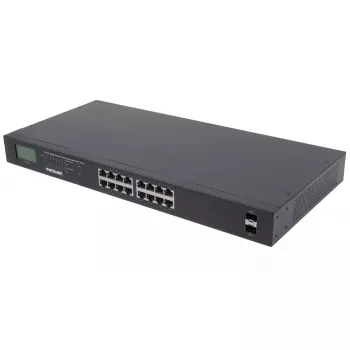 Nevaldomas jungiklis Intellinet 16 prievadų Gigabit Ethernet PoE+ 370W