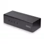 StarTech.com 4 prievadų dviejų monitorių DisplayPort KVM jungiklis, 4K 60Hz, 2x USB 5Gbps šakotuvai, 2x USB 2.0 HID prievadai, perjungimas klavišais ir mygtukais, TAA atitiktis - 3.5mm garsas, HDCP