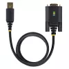 StarTech.com USB į RS232 adapterio laidas, 1 m, USB-A į DB9, FTDI IC, COM išlaikymas, ESD apsauga
