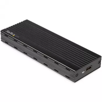 StarTech.com USB-C 10Gbps M.2 NVMe SSD korpusas – nešiojamas išorinis M.2 NGFF PCIe aliumininis dėklas – 1GB/s skaitymas/rašymas – palaiko 2230, 2242, 2260, 2280 – suderinamas su Thunderbolt 3 – Mac ir PC