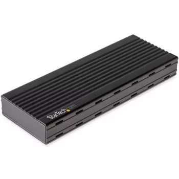 StarTech.com USB-C 10Gbps M.2 NVMe SSD korpusas – nešiojamas išorinis M.2 NGFF PCIe aliumininis dėklas – 1GB/s skaitymas/rašymas – palaiko 2230, 2242, 2260, 2280 – suderinamas su Thunderbolt 3 – Mac ir PC