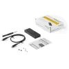 StarTech.com M2E1BMU31C USB-C 10 Gbps į M.2 NVMe SSD dėžutė, PCIe, USB 3.1 Gen 2, 1 GB/s, suderinama su Thunderbolt 3, aliuminio, juoda