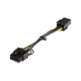 StarTech.com PCIEX68ADAP PCI Express 6 kontaktų į 8 kontaktų maitinimo adapterio laidas, 6 kontaktų (L) į 8 kontaktų (K), 15,5 cm, juodas