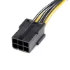 StarTech.com PCIEX68ADAP PCI Express 6 kontaktų į 8 kontaktų maitinimo adapterio laidas, 6 kontaktų (L) į 8 kontaktų (K), 15,5 cm, juodas