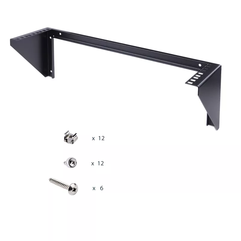 StarTech.com 3U 19 inch vertikalus sieninis stovo laikiklis, sieninis skydelio laikiklis duomenų/AV/IT/kompiuterių įrangai, 3U stovas spintai ar serverių patalpai, atlaiko iki 68 kg