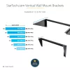 StarTech.com 3U 19 inch vertikalus sieninis stovo laikiklis, sieninis skydelio laikiklis duomenų/AV/IT/kompiuterių įrangai, 3U stovas spintai ar serverių patalpai, atlaiko iki 68 kg