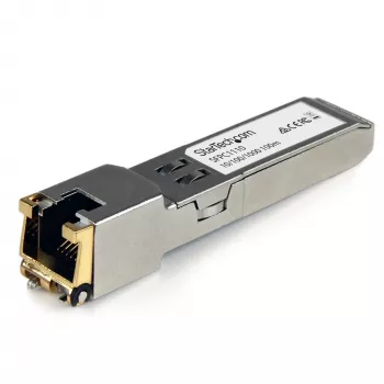 StarTech.com Cisco SFP-GE-T suderinamas SFP siųstuvas-imtuvas – 10/100/1000BASE-TX, varinis, RJ45, 100 m