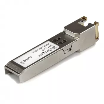 StarTech.com Cisco SFP-GE-T suderinamas SFP siųstuvas-imtuvas – 10/100/1000BASE-TX, varinis, RJ45, 100 m
