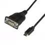 StarTech.com ICUSB232C USB-C į nuosekliojo prievado adapterio laidas, USB-C į RS232 DB9, 40 cm, K/K, Windows/Mac/Linux, juodas