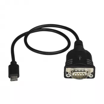 StarTech.com USB-C į RS232 adapterio kabelis 40 cm - USB Type C į DB9 serijinį prievadą, vyriškas/vyriškas, PLC, skaitytuvams, spausdintuvams, Windows/Mac/Linux