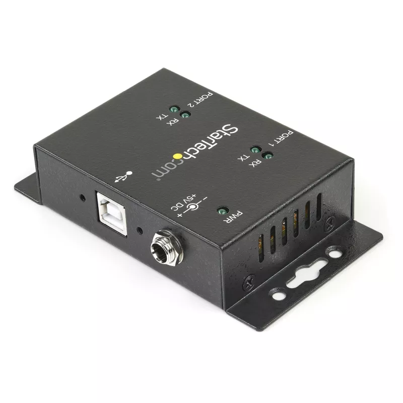 StarTech.com ICUSB2322I pramoninis USB į 2 RS232 prievadų adapteris su DIN bėgelio laikikliais