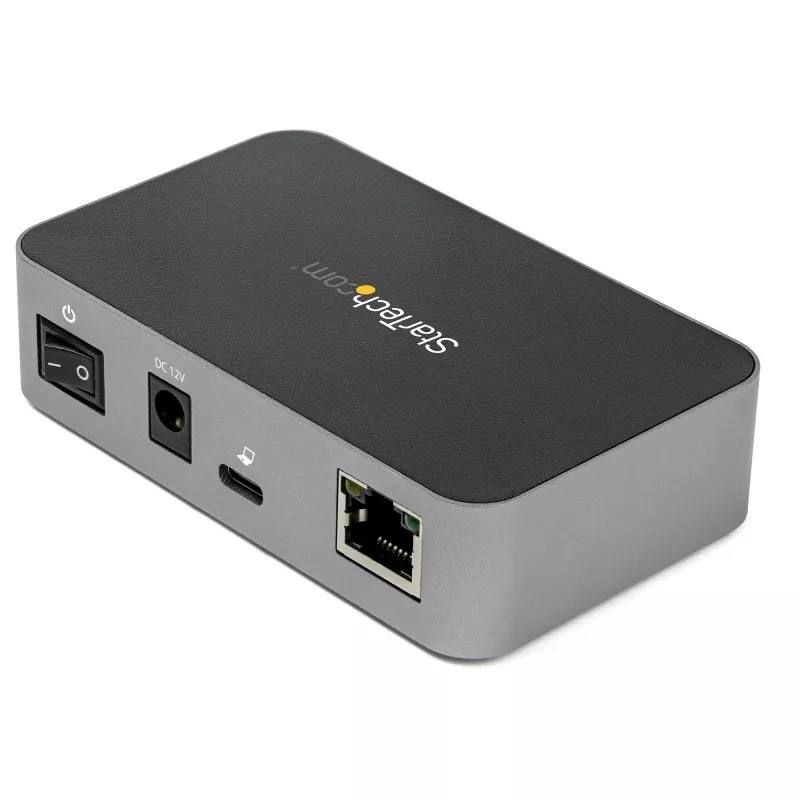 StarTech.com HB31C2A1CGS 3 prievadų USB-C šakotuvas su LAN lizdu (Gigabit Ethernet), USB 3.1 Gen 2 10 Gbps, 2x USB-A + 1x USB-C, 1 m kabelis, kartu maitinimo blokas