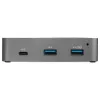 StarTech.com HB31C2A1CGS 3 prievadų USB-C šakotuvas su LAN lizdu (Gigabit Ethernet), USB 3.1 Gen 2 10 Gbps, 2x USB-A + 1x USB-C, 1 m kabelis, kartu maitinimo blokas