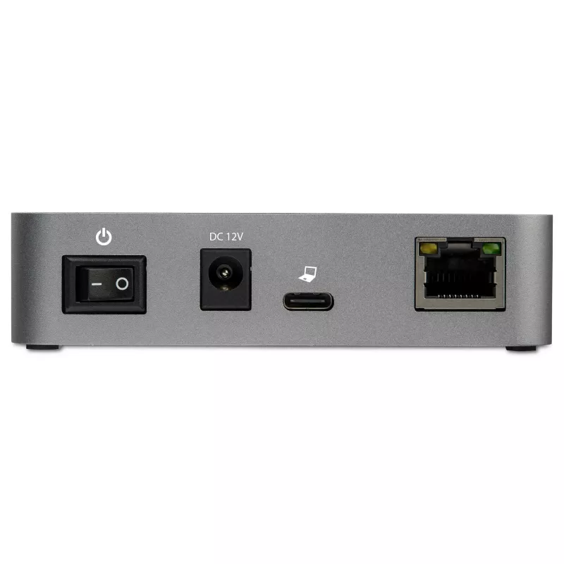 StarTech.com HB31C2A1CGS 3 prievadų USB-C šakotuvas su LAN lizdu (Gigabit Ethernet), USB 3.1 Gen 2 10 Gbps, 2x USB-A + 1x USB-C, 1 m kabelis, kartu maitinimo blokas