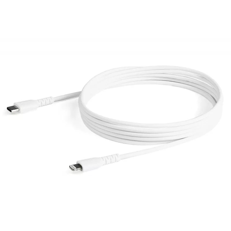 StarTech.com 2 m USB-C į Lightning laidas – tvirtas aramido pluošto laidas, MFi sertifikuotas, baltas