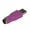StarTech.com PS/2 klaviatūros adapteris į USB - F/M, USB A, PS/2, violetinė