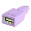 StarTech.com USB klaviatūros adapteris į PS/2 - F/M, PS/2, USB A, violetinis