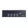 StarTech.com 4 prievadų dvigubo DisplayPort KVM jungiklis – 4K 60Hz, 3840 x 2160 pikselių, 4K Ultra HD, montavimui į stelažą, 18 W, 2U, juodas