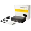 StarTech.com 4 prievadų dvigubo DisplayPort KVM jungiklis – 4K 60Hz, 3840 x 2160 pikselių, 4K Ultra HD, montavimui į stelažą, 18 W, 2U, juodas