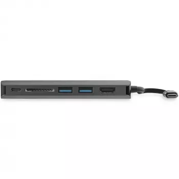 StarTech.com USB-C kelių prievadų adapteris – USB-C kelioninis dokas iki 4K HDMI, 3x USB 3.0 šakotuvas, SD/SDHC, GbE, 60W PD 3.0 pralaidumas – USB Type-C / Thunderbolt 3