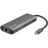 StarTech.com USB-C kelių prievadų adapteris – USB-C kelioninis dokas iki 4K HDMI, 3x USB 3.0 šakotuvas, SD/SDHC, GbE, 60W PD 3.0 pralaidumas – USB Type-C / Thunderbolt 3