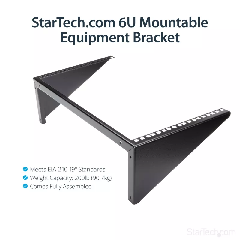StarTech.com vertikalus sieninis serverio stovas – tvirtas plienas – 6U