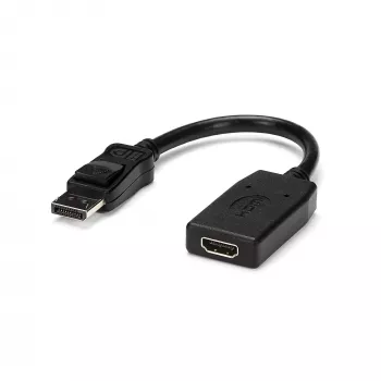StarTech.com DisplayPort į HDMI adapteris – DP į HDMI adapteris / vaizdo keitiklis – 1080p – VESA sertifikuotas – DP į HDMI monitorių / ekraną / projektorių adapteris – pasyvus – su fiksuojančia DP jungtimi