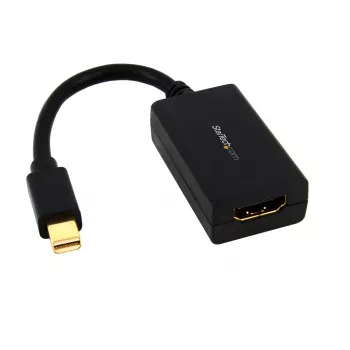 StarTech.com Mini DisplayPort į HDMI adapteris – mDP į HDMI vaizdo keitiklis, 1080p, Mini DP arba Thunderbolt 1/2 Mac/PC prie HDMI monitoriaus/ekrano/TV, pasyvus mDP 1.2 į HDMI adapteris, patobulinta versija MDP2HDEC