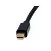 StarTech.com MDP2HDMI Mini DisplayPort į HDMI keitiklis, pasyvus vaizdo adapteris, 1080p (iki 1920x1200), suderinamas su Thunderbolt, mDP kištukas, HDMI lizdas, juodas