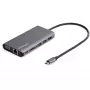 StarTech.com USB-C kelių prievadų adapteris – USB-C mini kelioninis dokas su 4K HDMI arba 1080p VGA, 3x USB 3.0 šakotuvas, SD, GbE, garsas, 100W PD perdavimas – nešiojama dokų stotelė nešiojamam kompiuteriui / planšetei