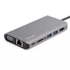 StarTech.com USB-C kelių prievadų adapteris – USB-C mini kelioninis dokas su 4K HDMI arba 1080p VGA, 3x USB 3.0 šakotuvas, SD, GbE, garsas, 100W PD perdavimas – nešiojama dokų stotelė nešiojamam kompiuteriui / planšetei