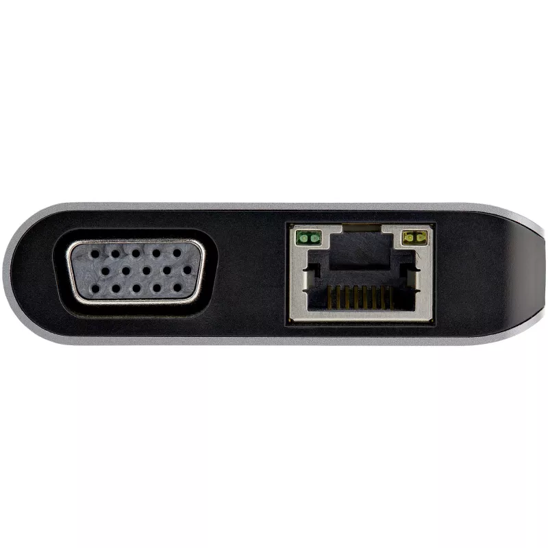 StarTech.com USB-C kelių prievadų adapteris – USB-C mini kelioninis dokas su 4K HDMI arba 1080p VGA, 3x USB 3.0 šakotuvas, SD, GbE, garsas, 100W PD perdavimas – nešiojama dokų stotelė nešiojamam kompiuteriui / planšetei