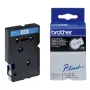 Brother TC203 lipni juosta etikečių spausdinimui 12mm mėlyna ant baltos