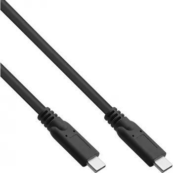 USB 3.2 Gen.1x2 laidas InLine 35705A 5m USB-C vyriškas/vyriškas juodas