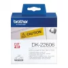 Nuolatinė juosta Brother DK22606 geltona juoda