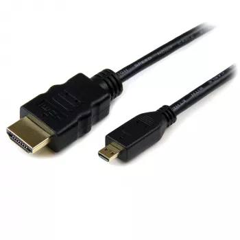 StarTech.com 50 cm Micro HDMI į HDMI laidas su Ethernet - 4K 30Hz vaizdas - patvarus didelės spartos Micro HDMI Type-D į HDMI 1.4 adapterio laidas - UHD HDMI monitoriams/TV/ekranams - M/M