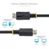 StarTech.com 3 m DisplayPort 1.2 laidas - 4K x 2K Ultra HD VESA sertifikuotas DP laidas monitoriui su fiksavimo jungtimis