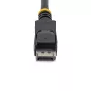StarTech.com 3 m DisplayPort 1.2 laidas - 4K x 2K Ultra HD VESA sertifikuotas DP laidas monitoriui su fiksavimo jungtimis