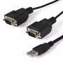 StarTech.com 1,8 m 2 prievadų FTDI USB į RS232 adapterio laidas su COM išlaikymu