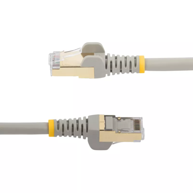 StarTech.com 10 m CAT6a Ethernet kabelis - 10 gigabitų ekranuotas nesikabinantis RJ45 100W PoE laidų rinkinys - 10GbE STP tinklo kabelis su įtempimo mažinimu - pilkas, individualiai išbandytas / laidai UL sertifikuoti / TIA