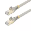 StarTech.com 10 m CAT6a Ethernet kabelis - 10 gigabitų ekranuotas nesikabinantis RJ45 100W PoE laidų rinkinys - 10GbE STP tinklo kabelis su įtempimo mažinimu - pilkas, individualiai išbandytas / laidai UL sertifikuoti / TIA