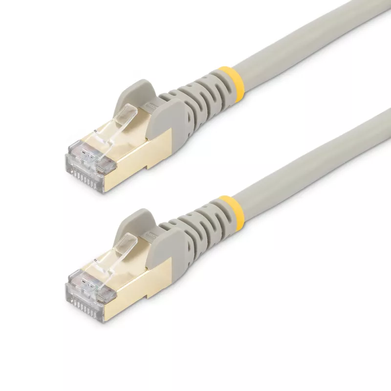 StarTech.com 10 m CAT6a Ethernet kabelis - 10 gigabitų ekranuotas nesikabinantis RJ45 100W PoE laidų rinkinys - 10GbE STP tinklo kabelis su įtempimo mažinimu - pilkas, individualiai išbandytas / laidai UL sertifikuoti / TIA