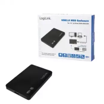 Išorinis HDD dėklas LogiLink UA0256 Juodas 2,5 colio