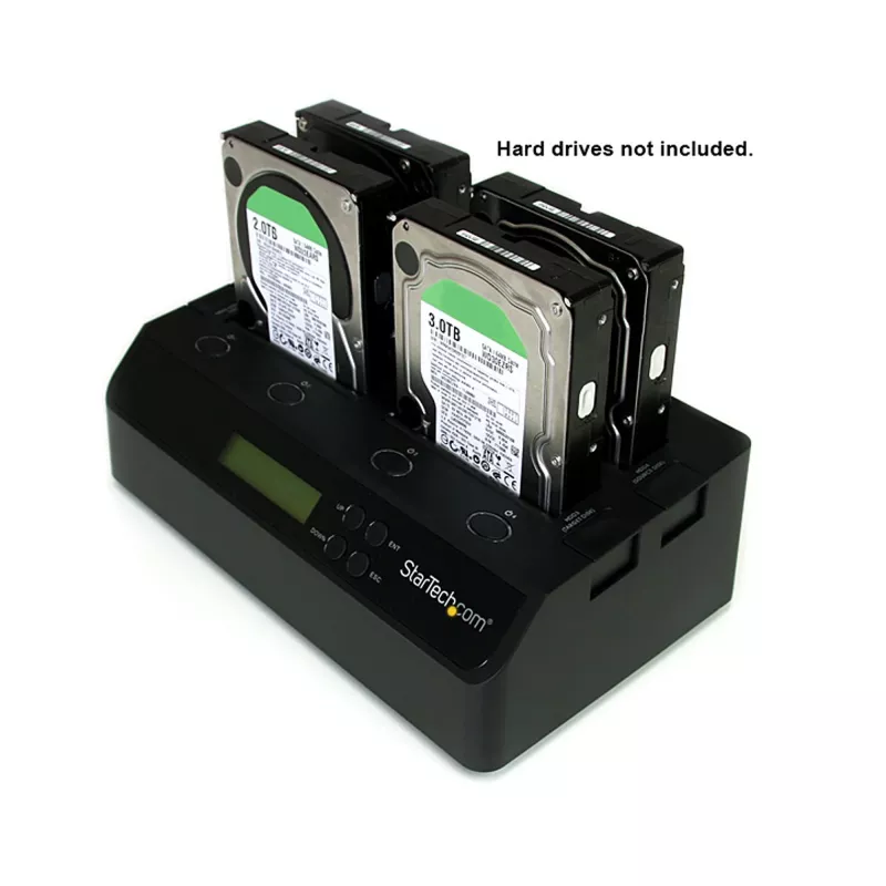 StarTech.com 4 lizdų USB 3.0 eSATA į SATA nepriklausomas 1:3 HDD kietojo disko kopijavimo dokas