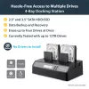 StarTech.com 4 lizdų USB 3.0 eSATA į SATA nepriklausomas 1:3 HDD kietojo disko kopijavimo dokas