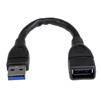 StarTech.com USB 3.0 A–A prailginimo laidas – 6 col., juodas, 0,152 m, USB A, USB A, USB 3.2 Gen 1 (3.1 Gen 1), 5 Gbit/s