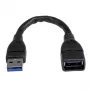 StarTech.com USB 3.0 A–A prailginimo laidas – 6 col., juodas, 0,152 m, USB A, USB A, USB 3.2 Gen 1 (3.1 Gen 1), 5 Gbit/s