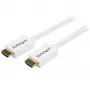 StarTech.com 5 m CL3 HDMI laidas su Ethernet - sieninis 4K 30Hz UHD didelės spartos HDMI laidas - 10.2 Gbps - HDMI 1.4 - 30AWG, baltas