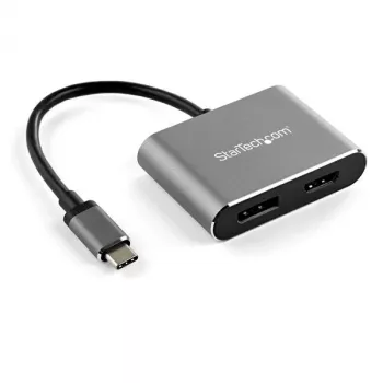 StarTech.com USB-C multiportinis vaizdo adapteris – 4K 60Hz USB-C į HDMI 2.0 arba DisplayPort 1.2 monitoriaus adapteris – USB Type-C 2-in-1 ekrano keitiklis HDMI/DP HBR2 HDR – suderinamas su Thunderbolt 3